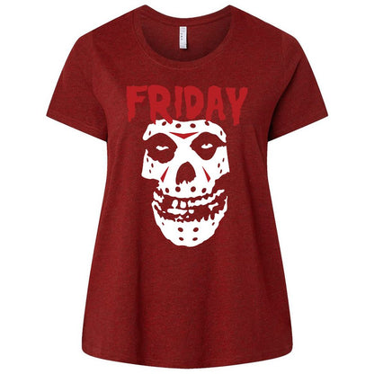 Ladies Curvy Jersey - R6UYWGQX - Cardinal - 10