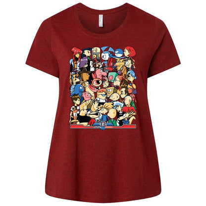 Ladies Curvy Jersey - A7A2ZN65 - Cardinal - 10