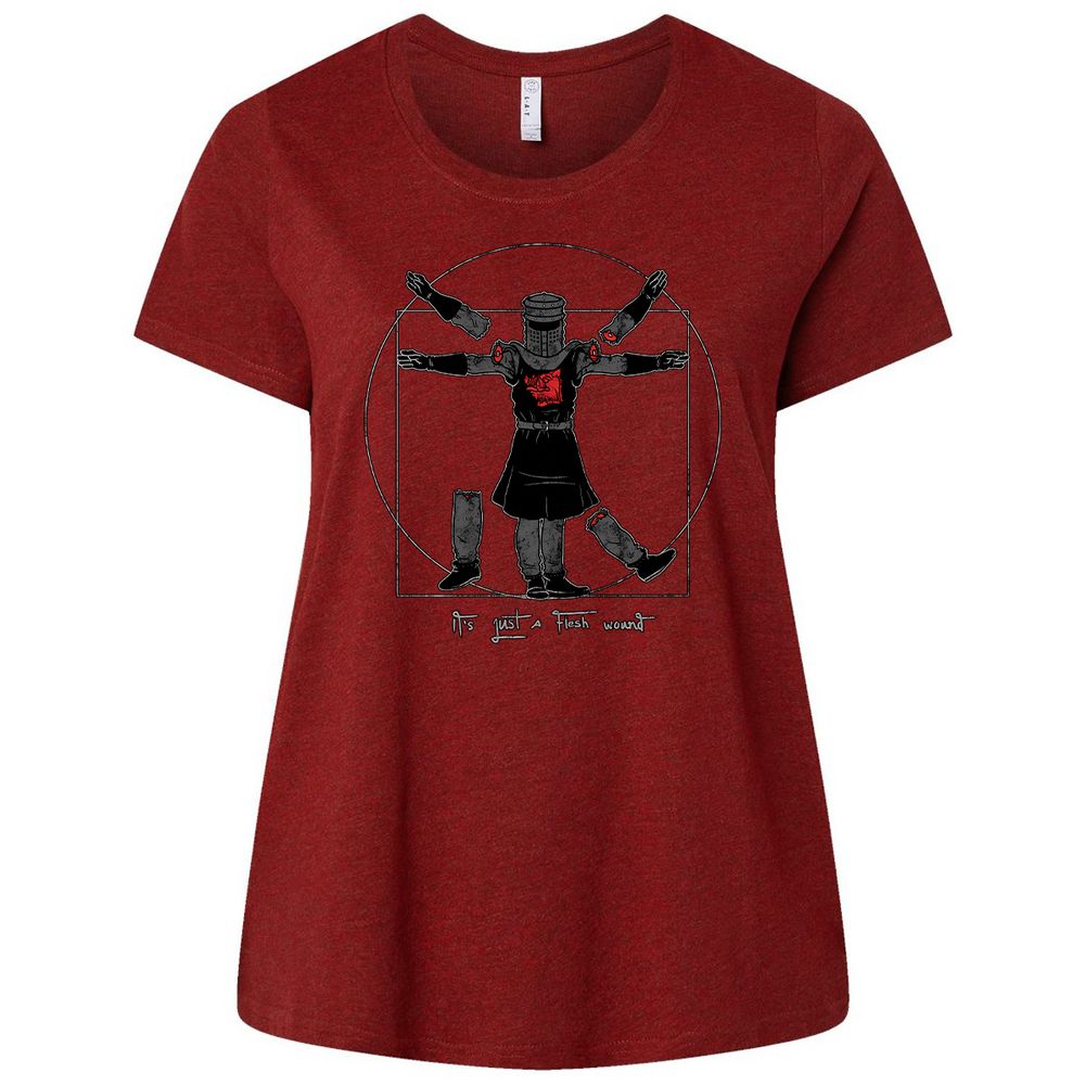 Ladies Curvy Jersey - KWQKVARN - Cardinal - 10