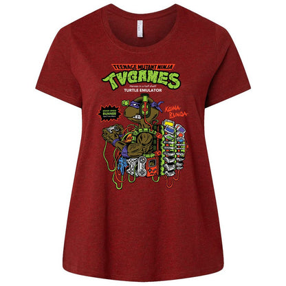 Ladies Curvy Jersey - XJS6AKEJ - Cardinal - 10