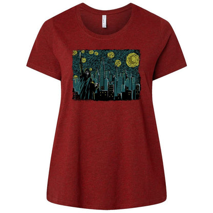 Ladies Curvy Jersey - Y2G5YH99 - Cardinal - 10