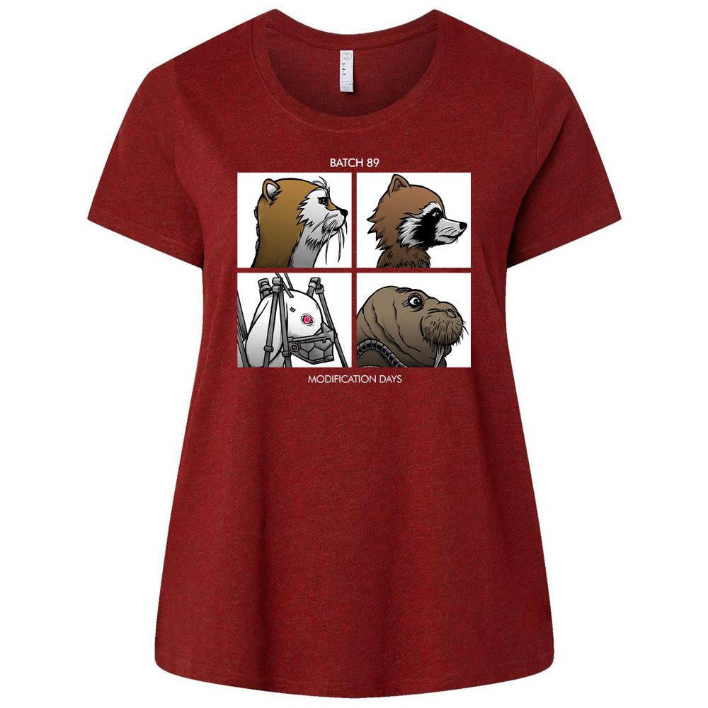 Ladies Curvy Jersey - QEYFZ5SB - Cardinal - 10