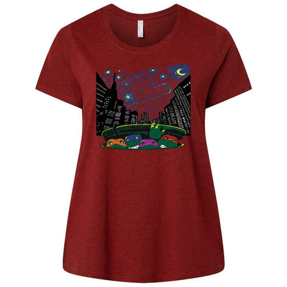 Ladies Curvy Jersey - VW5NBMQ7 - Cardinal - 10