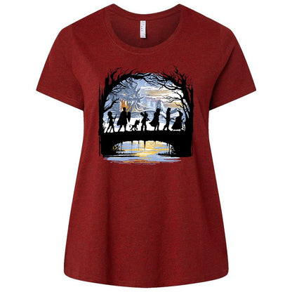 Ladies Curvy Jersey - M9FAH614 - Cardinal - 10