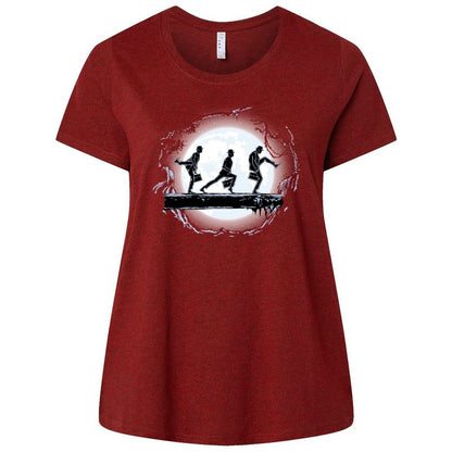 Ladies Curvy Jersey - JLJP6AYF - Cardinal - 10