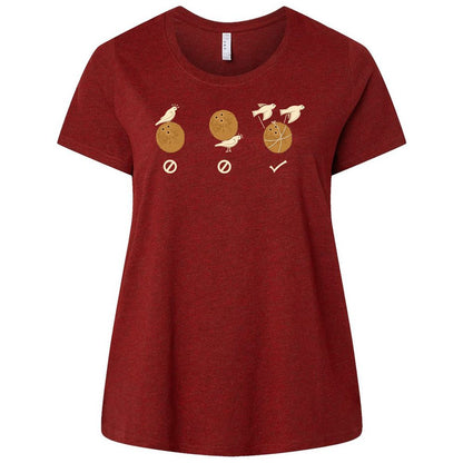 Ladies Curvy Jersey - 7VULF7S6 - Cardinal - 10