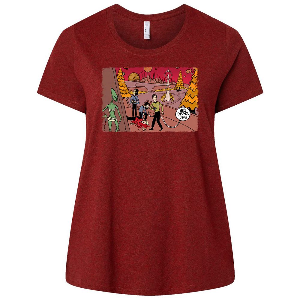 Ladies Curvy Jersey - 6E58LEFY - Cardinal - 10