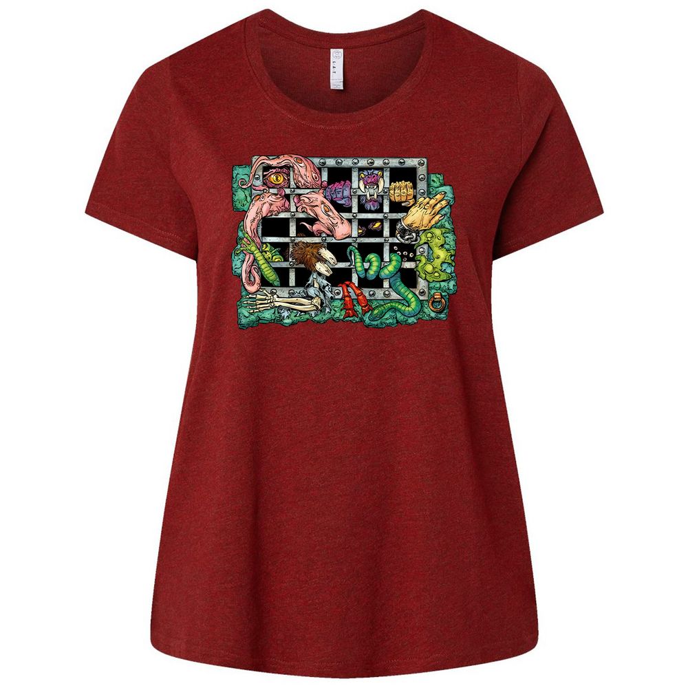 Ladies Curvy Jersey - 8D68EX72 - Cardinal - 10