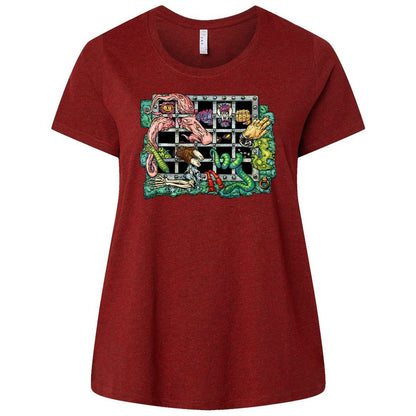 Ladies Curvy Jersey - 8D68EX72 - Cardinal - 10