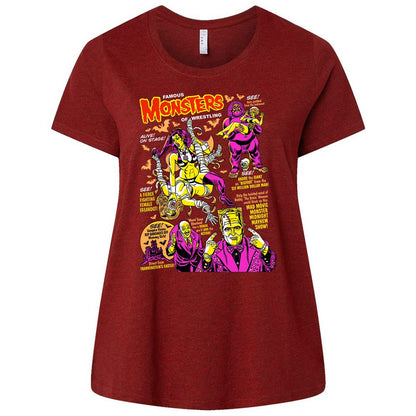 Ladies Curvy Jersey - ULB7TH63 - Cardinal - 10