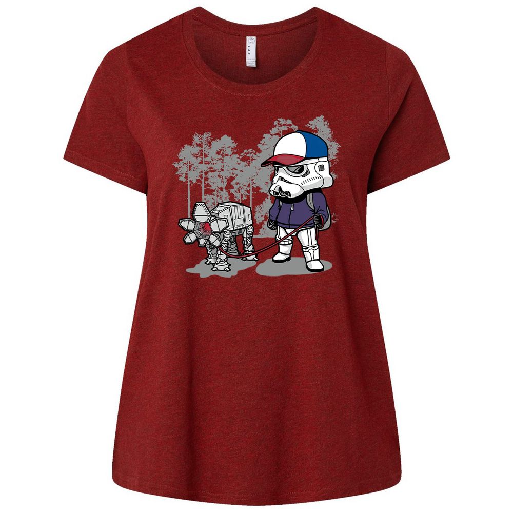 Ladies Curvy Jersey - K9XNH4Z7 - Cardinal - 10