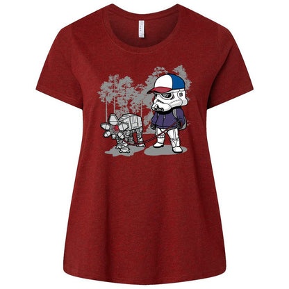 Ladies Curvy Jersey - K9XNH4Z7 - Cardinal - 10