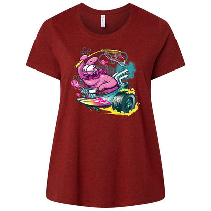 Ladies Curvy Jersey - 36QATA82 - Cardinal - 10