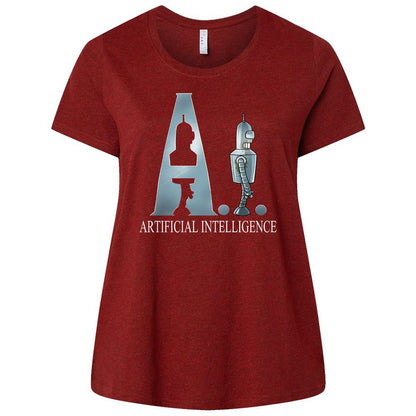 Ladies Curvy Jersey - 6RYAPB6U - Cardinal - 10