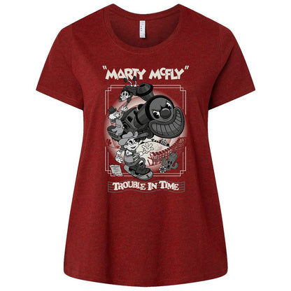 Ladies Curvy Jersey - R14TQYJN - Cardinal - 10