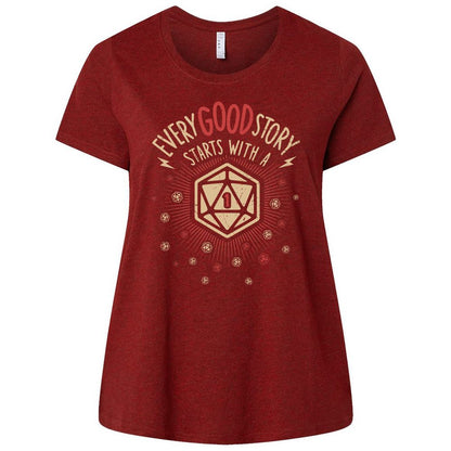 Ladies Curvy Jersey - ENWTUW33 - Cardinal - 10