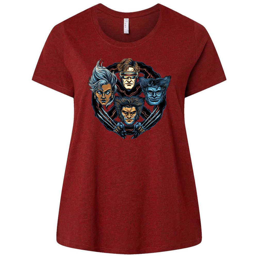 Ladies Curvy Jersey - 36ZT54XK - Cardinal - 10