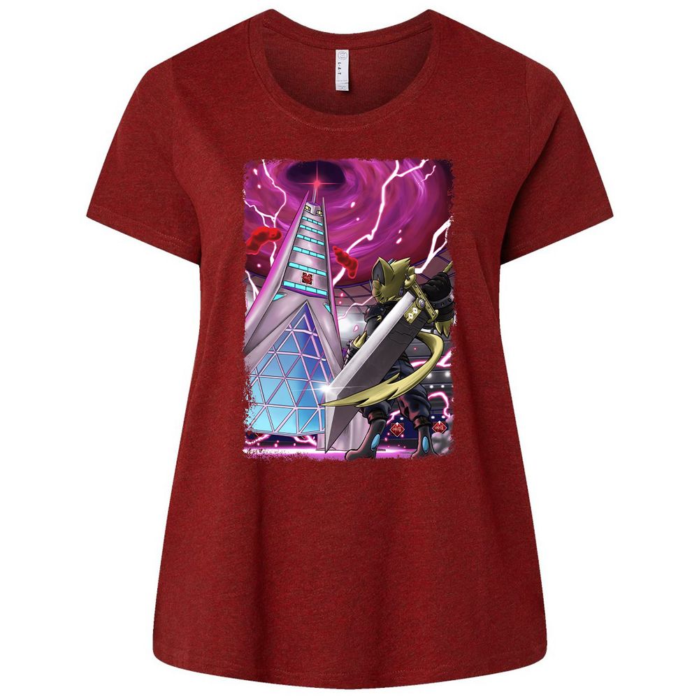 Ladies Curvy Jersey - 57SAEPQS - Cardinal - 10