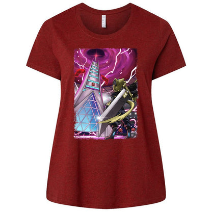 Ladies Curvy Jersey - 57SAEPQS - Cardinal - 10