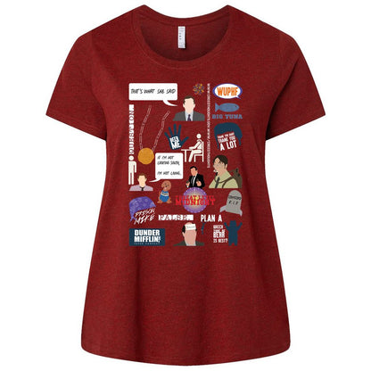 Ladies Curvy Jersey - HDEHQRV9 - Cardinal - 10