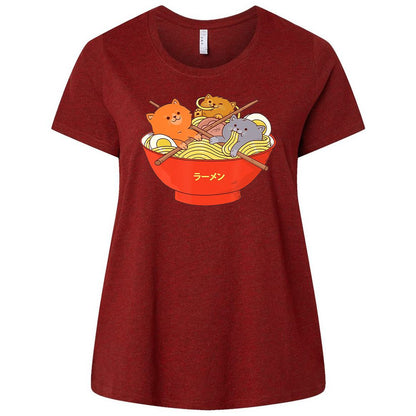 Ladies Curvy Jersey - Q6B9DU23 - Cardinal - 10