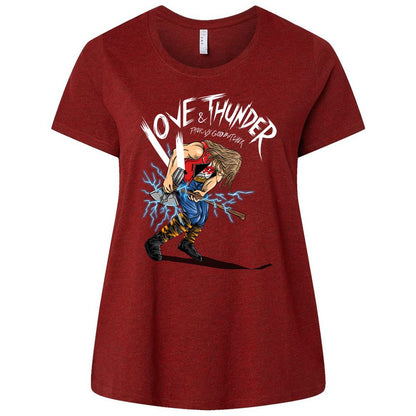 Ladies Curvy Jersey - HPAFM814 - Cardinal - 10