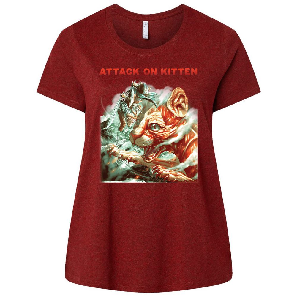 Ladies Curvy Jersey - 98F14LWH - Cardinal - 10