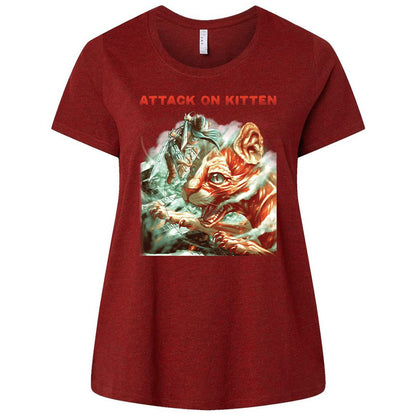 Ladies Curvy Jersey - 98F14LWH - Cardinal - 10