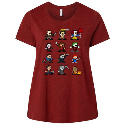 Ladies Curvy Jersey - AZ69LCJ4 - Cardinal - 10