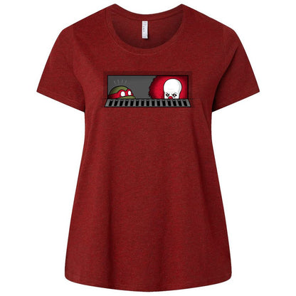 Ladies Curvy Jersey - PQZLRT2W - Cardinal - 10