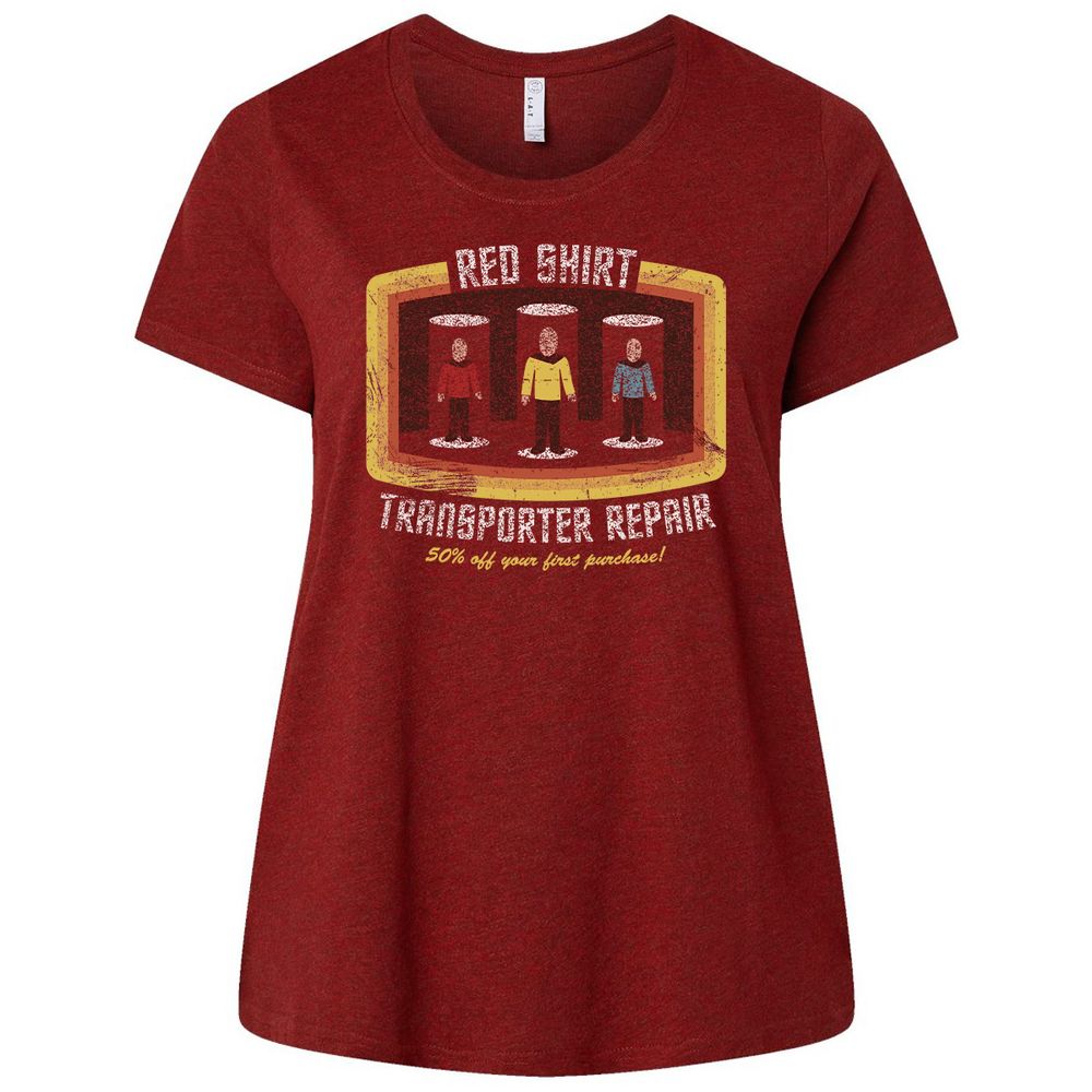 Ladies Curvy Jersey - 896AQPTF - Cardinal - 10