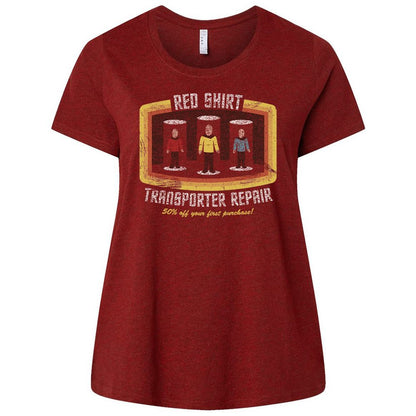 Ladies Curvy Jersey - 896AQPTF - Cardinal - 10