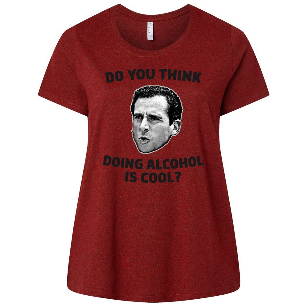 Ladies Curvy Jersey - ASQLX4U8 - Cardinal - 10