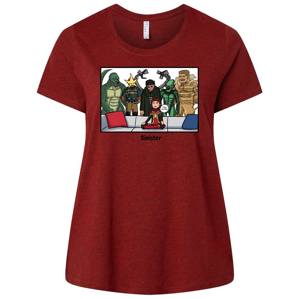 Ladies Curvy Jersey - YW68JHQE - Cardinal - 10