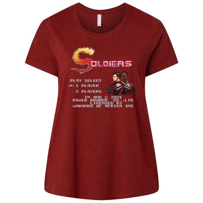 Ladies Curvy Jersey - B7DE3LQC - Cardinal - 10