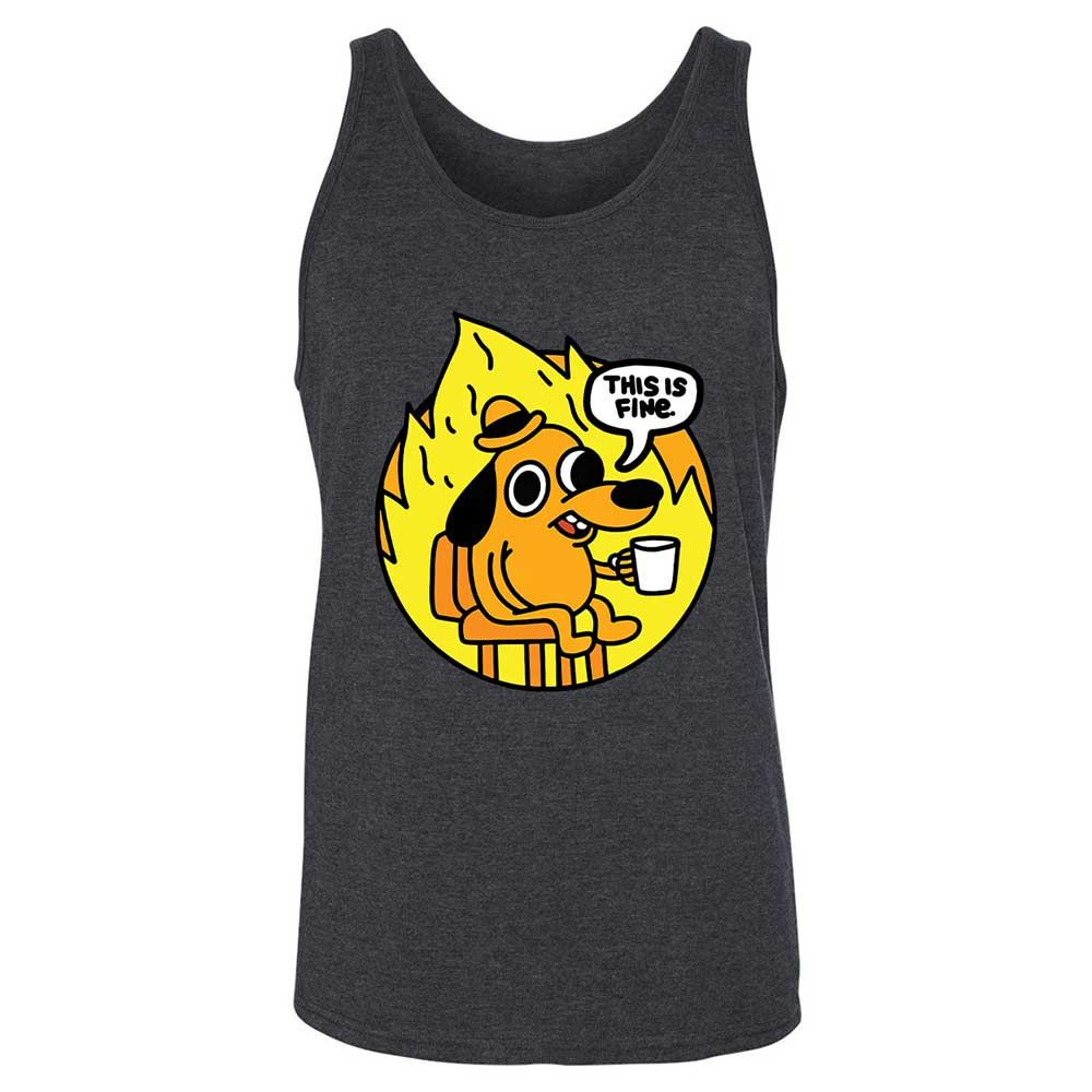 This is Fine - Dark Grey Heather - 10