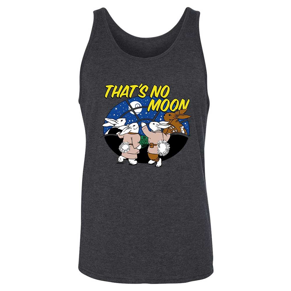 Unisex Jersey Tank - White - Dark Grey Heather - 10