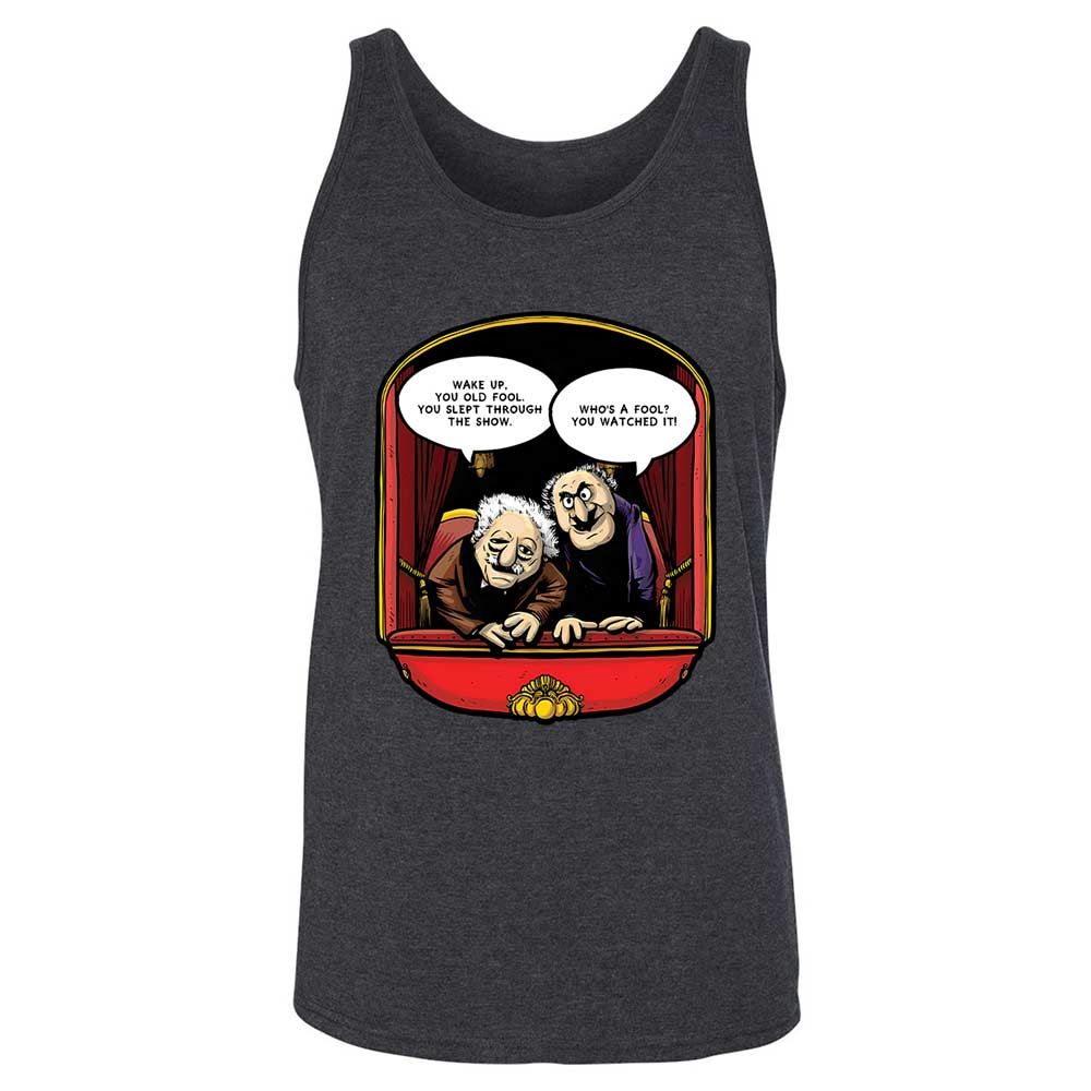 Statler and Waldorf (Wake Up) - Dark Grey Heather - 10