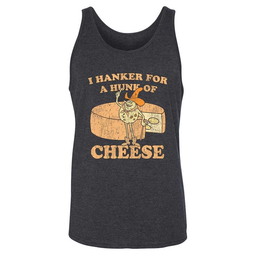Hanker For A Hunk Of Cheese - Dark Grey Heather - 10