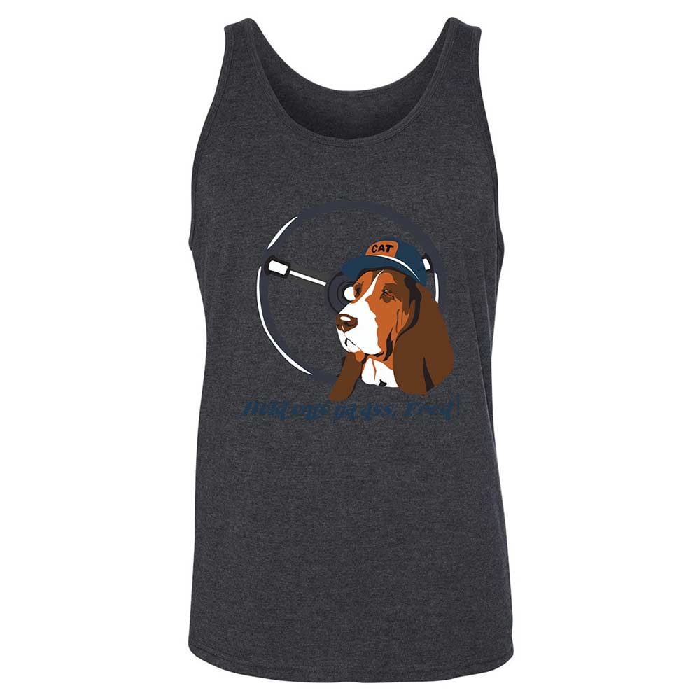 Unisex Jersey Tank - AUPMND88 - Dark Grey Heather - 10