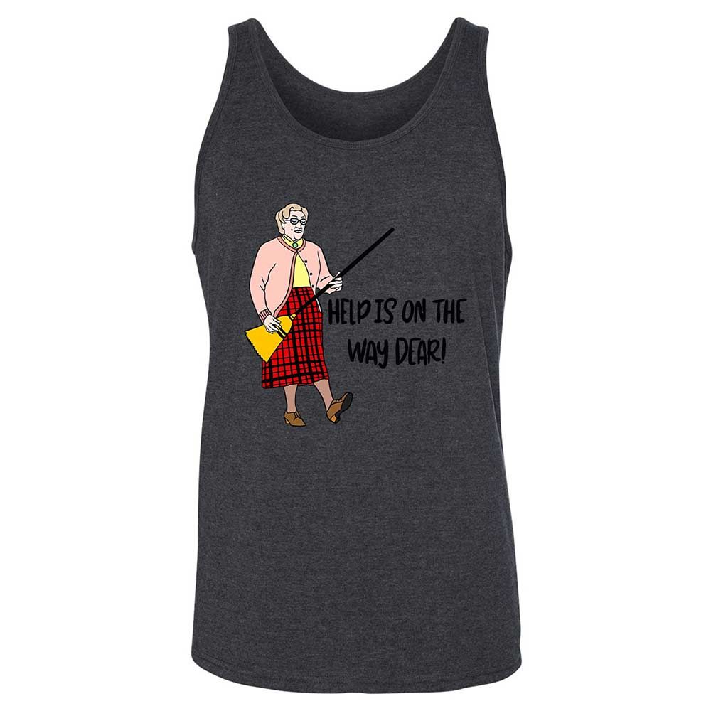 Help is on the way dear - Dark Grey Heather - 10