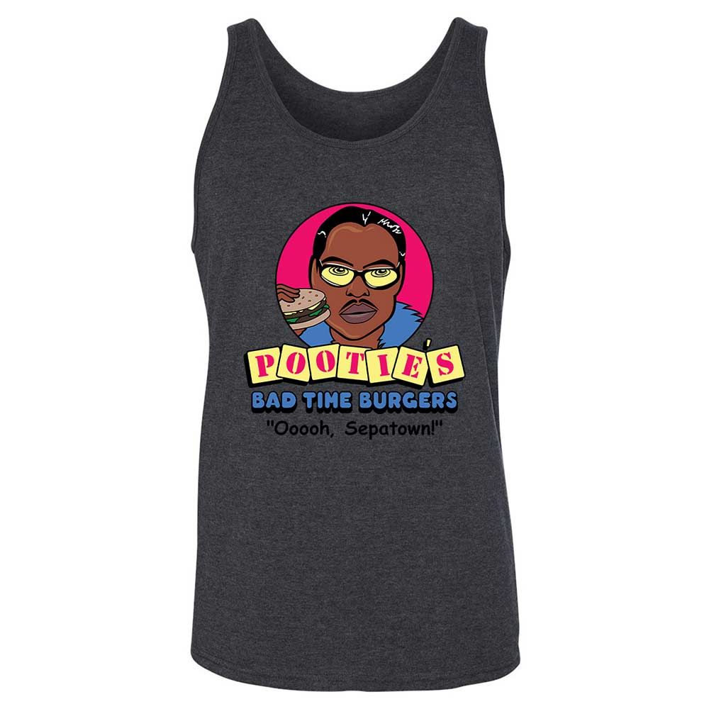 Pootie's Bad Time Burgers - Dark Grey Heather - 10