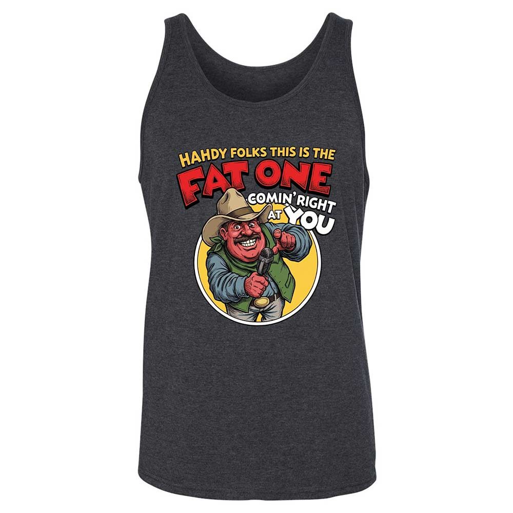 Fat One comin' right at you - Dark Grey Heather - 10