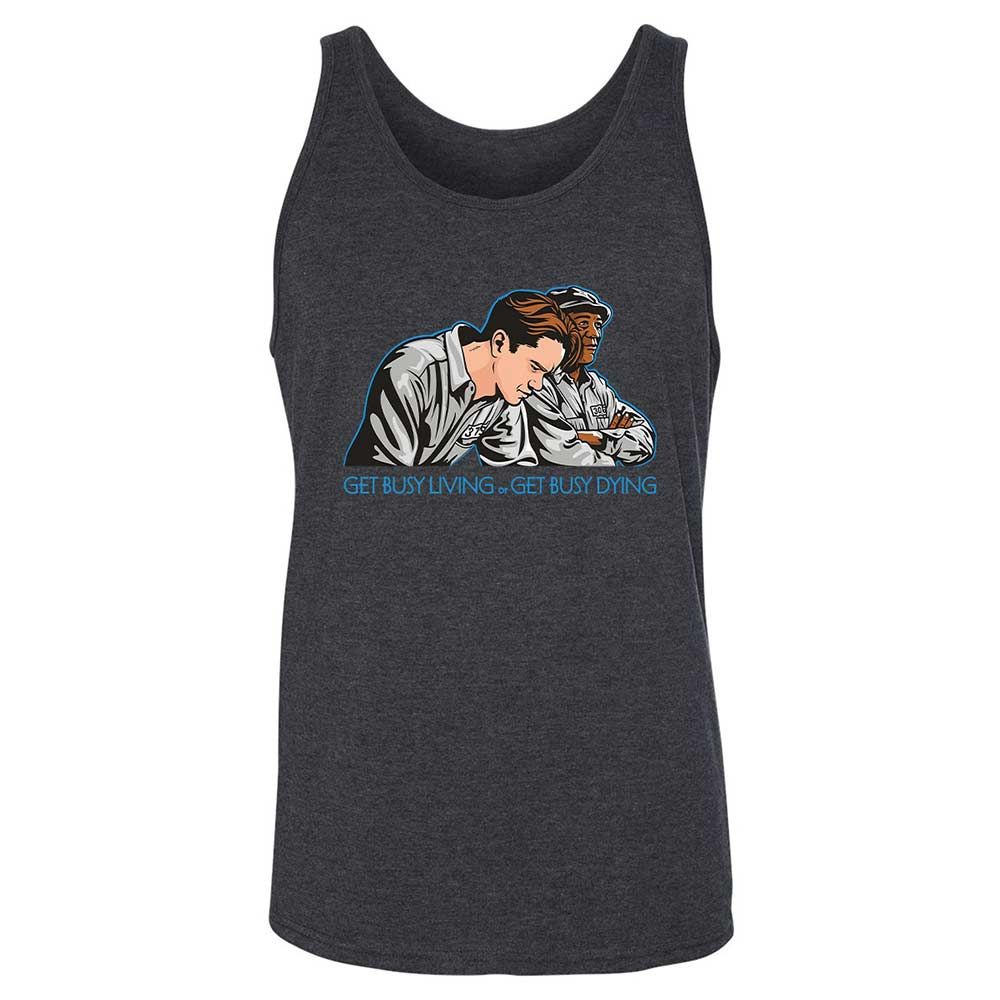Get Busy Living - Dark Grey Heather - 10