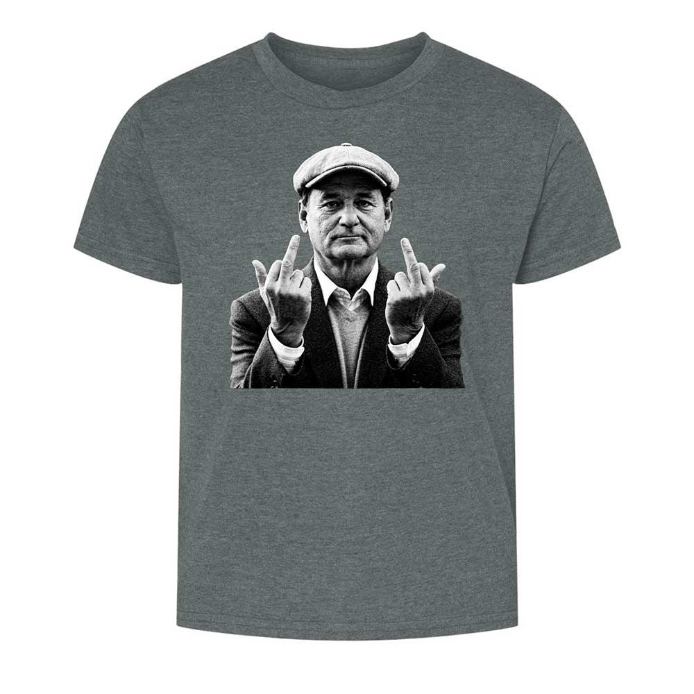 Bill Murray Middle Finger - Dark Heather - 10