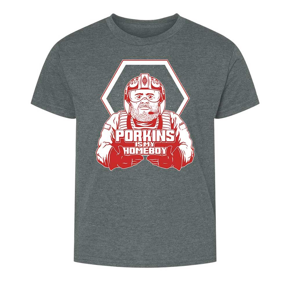 Porkins Is My Homeboy - Dark Heather - 10