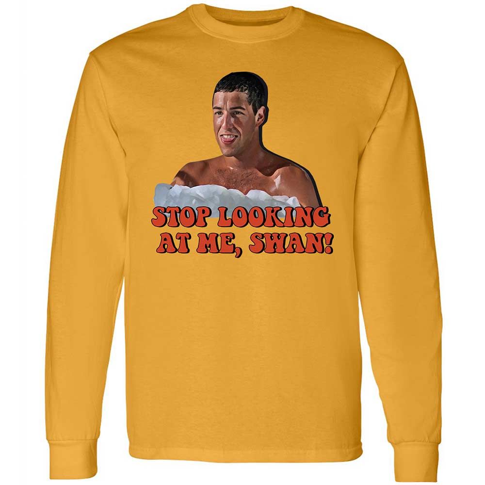 Long Sleeve T-Shirt - BC91P9TJ - Gold - 10