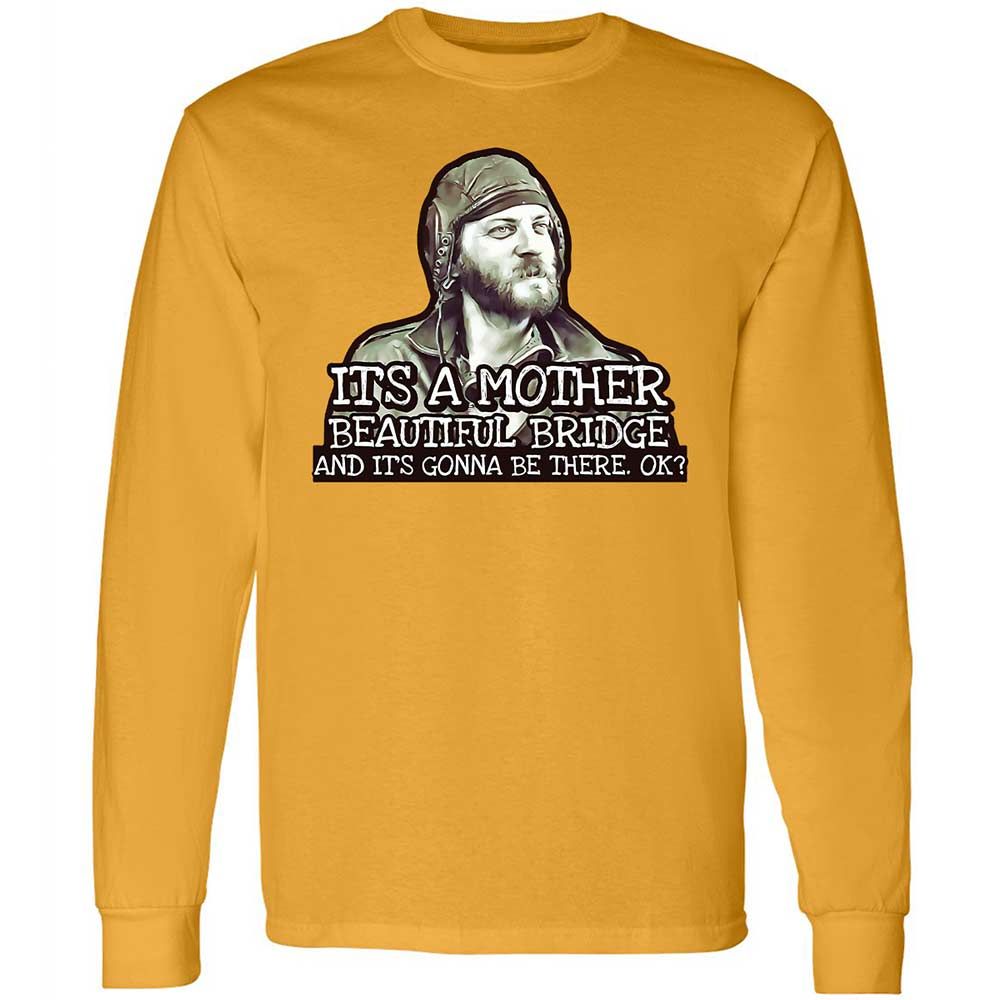 Long Sleeve T-Shirt - LUVKTDNF - Gold - 10
