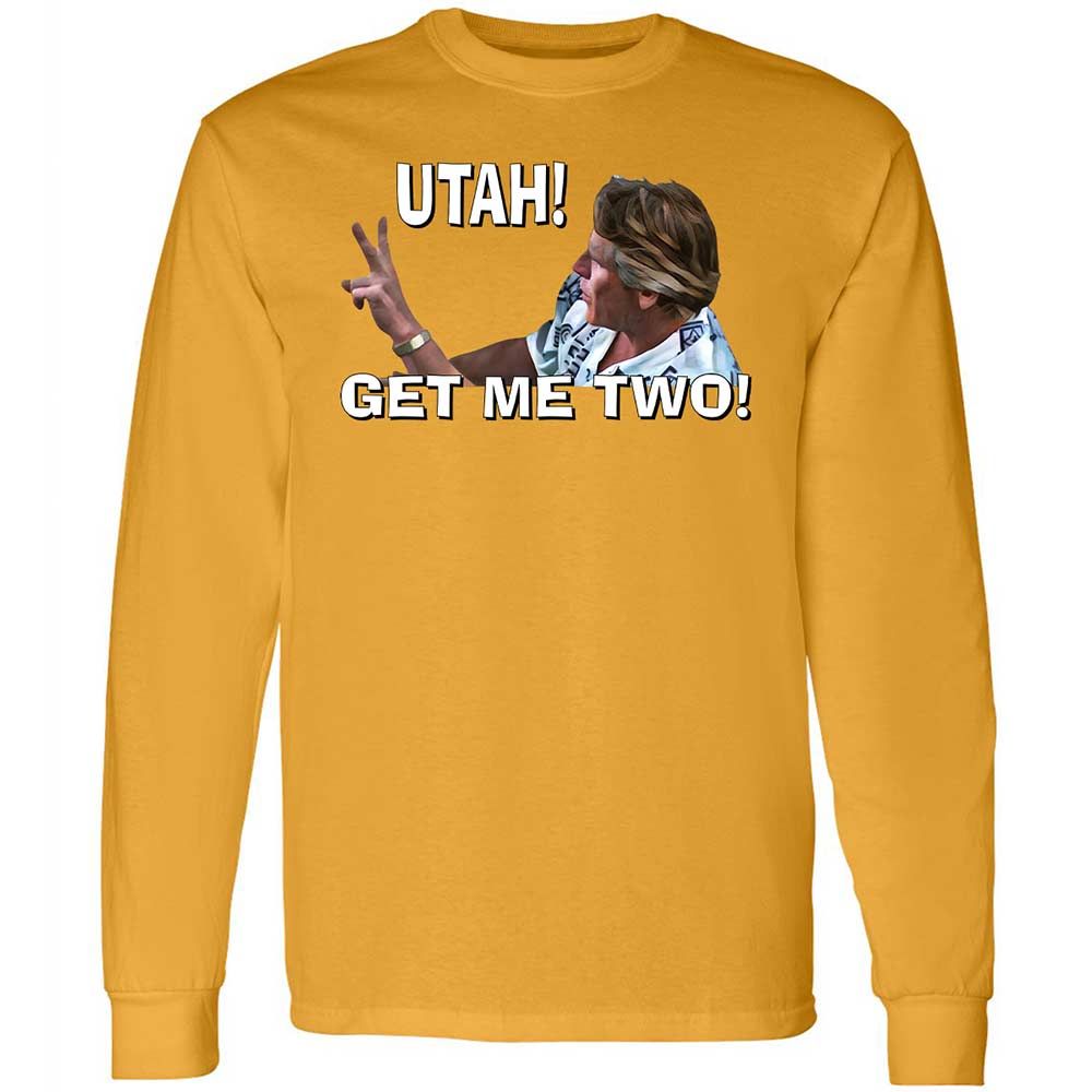 Long Sleeve T-Shirt - H69C3CDQ - Gold - 10