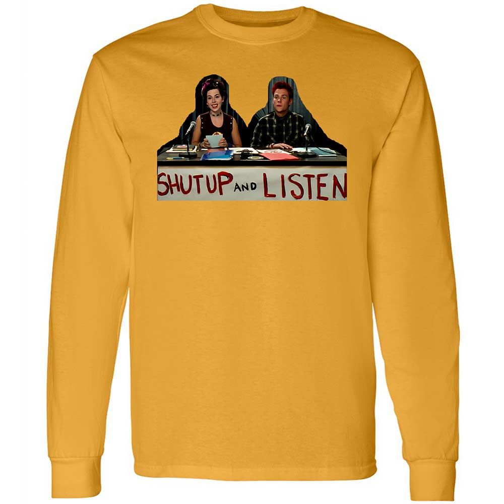 Long Sleeve T-Shirt - X1C5QY8Z - Gold - 10